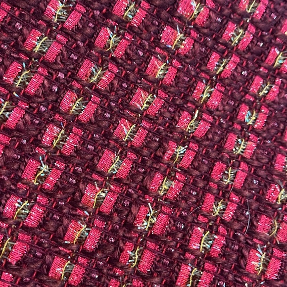 NWT Tory Burch Dark Plum Metallic Tweed Victory Dress Size 2 - Picture 3 of 6